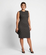 Calvin Klein Women's Sleeveless Knit Sweater Dress Monogram NWT