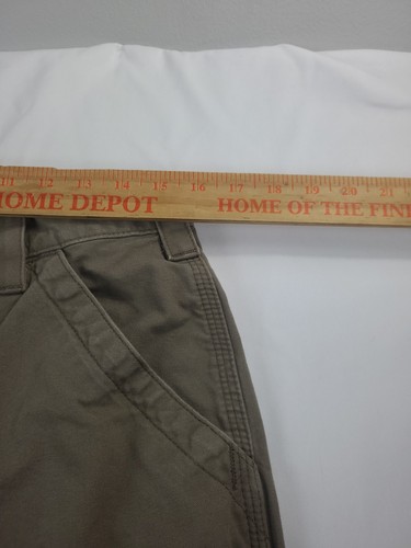 Carhartt Carpenter Shorts B147 LBR Mens Size 33 Canvas Brown Orig Fit - Picture 12 of 20