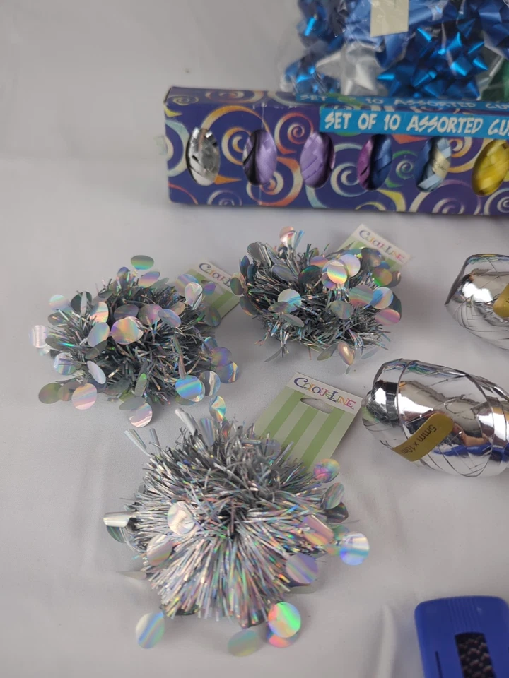 Assorted Gift Wrapping Supplies Bows & Ribbon Scotch Wrist Tape Dispenser - Image 3 of 4