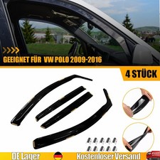 4-Tlg Für VW Polo 2009-2016 Windabweiser Regenabweiser Kit Sonnenschutz Getönt