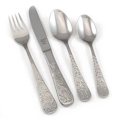 ZWILLING TWIN Kids Grimm's Fairytales 4-pc 18/10 Stainless Steel Flatware Set