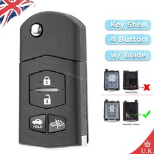 Remote Flip Key Fob Case Shell for Mazda MX-5 2005 2006 2007 2008 2009 2010 2011