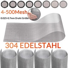 Edelstahlgewebe 5-200 Mesh Drahtgewebe Gitter 1.4301 V2A 304 Filter Breit 1000mm