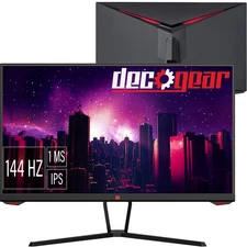 Deco Gear 25" Gaming Monitor, 1080p, IPS AdaptiveSync, 144Hz, 1ms, 99% sRGB