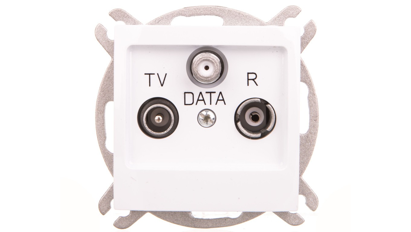 Impression Antenna Socket RTV DATA White GPA-YD/m/00