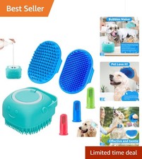 6PCS Dog Bath Brush  Dog Toothbrush  Adjustable Handle Shampoo Brush  Scrubbe