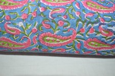 NO TARRIF CHARGES 100 ZK 223 Hand Block Print Fabric 100 Cotton 5 Yard