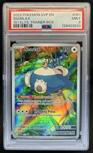 2023-25 Pokemon SV Black Star Promos Snorlax #051 PSA 9