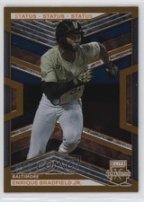 2023 Panini Elite Extra Edition Orange Status /275 Enrique Bradfield Jr #23 3q7