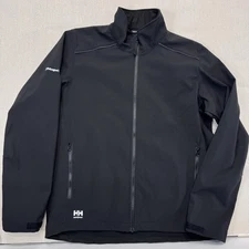 Helly Hansen Paramount Water ResistantSoftshell Jacket Mens Sz L Embroidered Zip