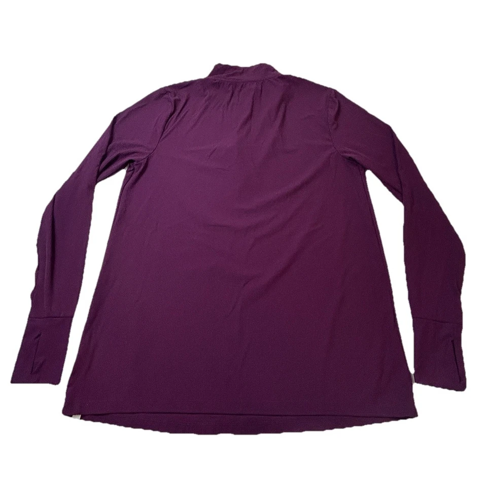 Torrid Active Quarter Zip Top Womens 1 Purple Nylon Spandex Long Sleeve Stretch - Image 2 of 4