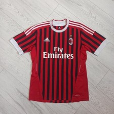 Vintage 2011/12 AC Milan Adidas Home Jersey Nesta #13 Size M Football Shirt