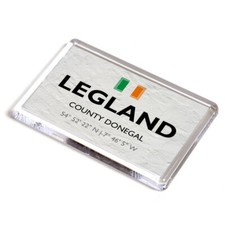 FRIDGE MAGNET - Legland - County Donegal - Ireland - Lat/Long