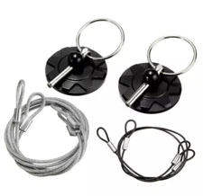 2 Set Car Hood Pin Kit Aluminum Alloy Hood Pin Lock Latch Catch Universal Fit US