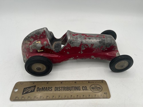 Vintage L.M. Cox Mfg. Co. #2 Red THIMBLE DROME SPECIAL TETHER CAR - Picture 2 of 9