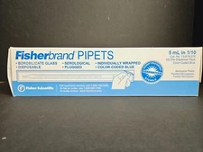Fisher Scientific Serological Pipette Glass 5 ml Total of 500 Pipets