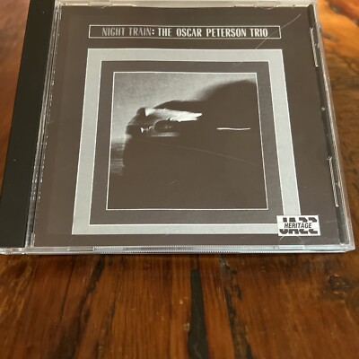 The Oscar Peterson Trio, Night Train CD 1995 jazz heritage rare Gray inlay cover