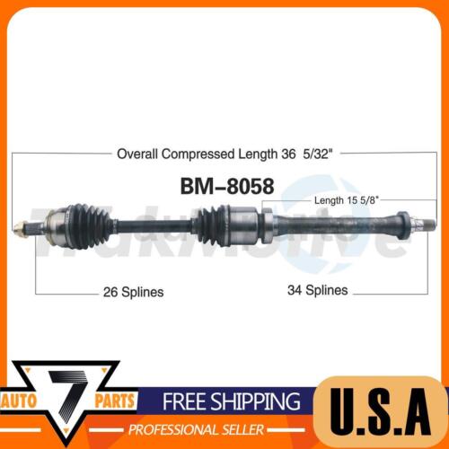 Front Right CV Axle Shaft CV Joint For Mini Cooper Paceman 1.6L 2016 2015 - 第 1/1 張圖片