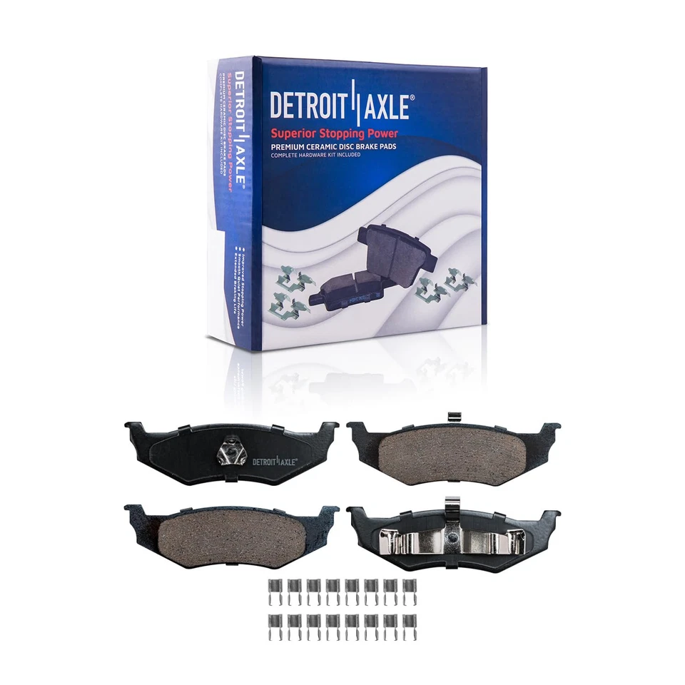 Rotores de freno trasero + pastilla de cerámica para 1993-2002 2003 2004 300M Concorde LHS Intrepid Foto 4 de 4