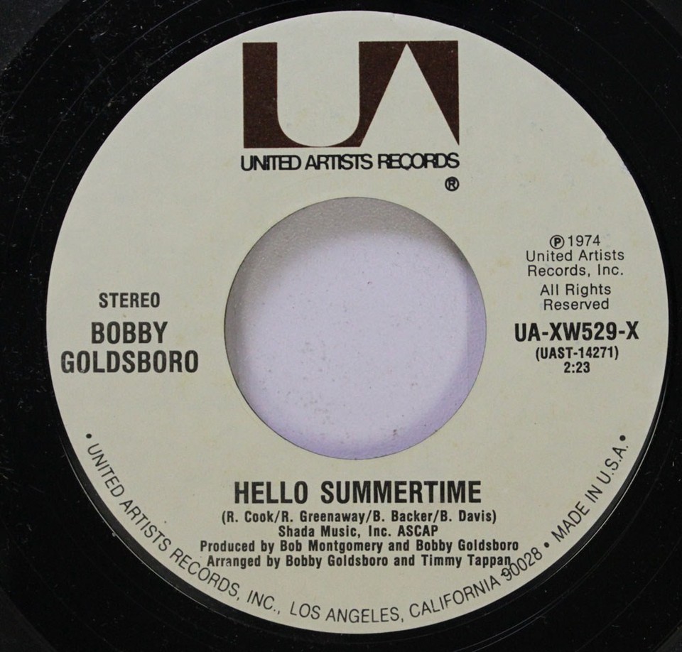 Pop Nm! 45 Bobby Goldsboro - And Then There Was Gina / Hello Summertime On Unite | eBay