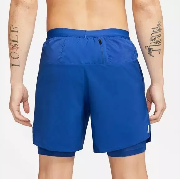 Running flex 7 inch printed shorts in multicolour top