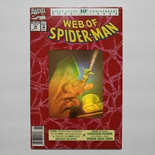 Web Of Spider-Man #90 KEY Red, 2099 Poster RARE GOLD 2nd Print NEWSSTAND - VF/NM