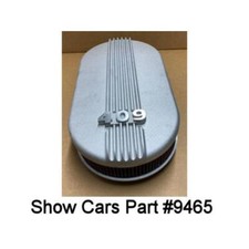 409 58 59 60 61 62 63 64 65 Chevrolet 2x4 Oval Air Cleaner Satin Cast Aluminum