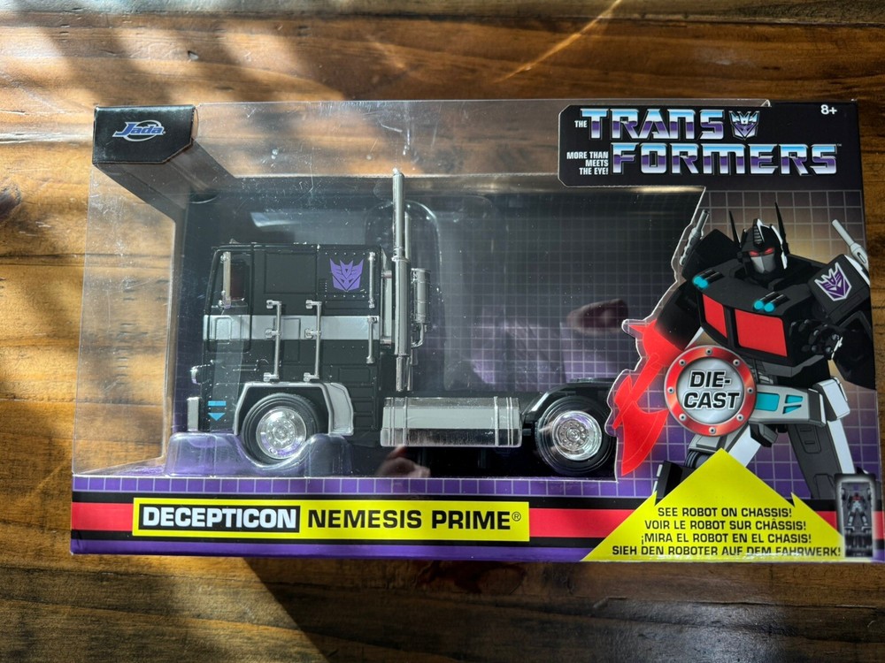 Jada 1:24 Hollywood Rides Transformers Nemesis Optimus Prime 33490 Black Diecast