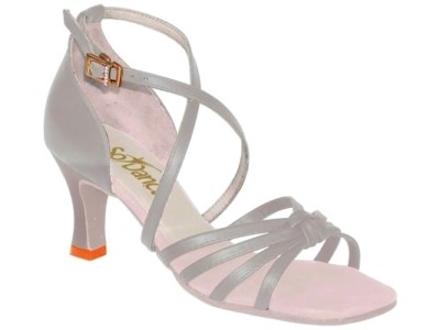 So Danca BL19 Ladies Leather Open Toe Ballroom Shoe, 2.5'' Heel, Taupe, NIB