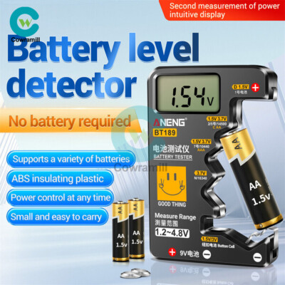 ANENG BT189 Universal Battery Level Tester LCD Display Test rang 1.2v-4.8v