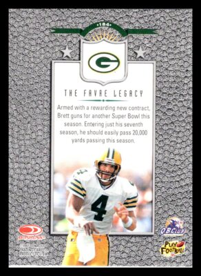 Brett Favre 1997 Leaf #184 Football Card Green Bay Packers | eBay