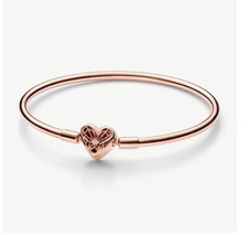 Pandora 582594C01-17 Armband Rose Gold starr Herz- und Schmetterlingsverschluss