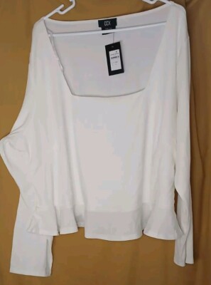 CCX Ivory Long Sleeve Top XXL. NWT