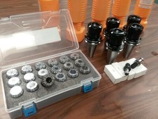 5pcs CAT40-ER32 Collet chucks 18 sizes ER32 Collets 5 Pull studs, CNC Kits