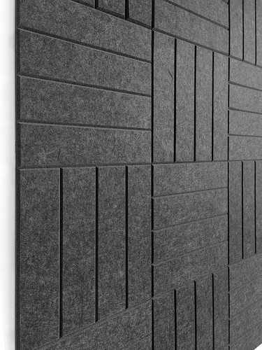Customizable Wall Tiles Bulletin Board - 12 Felt Panels with Removable Adhesives - Picture 3 of 8