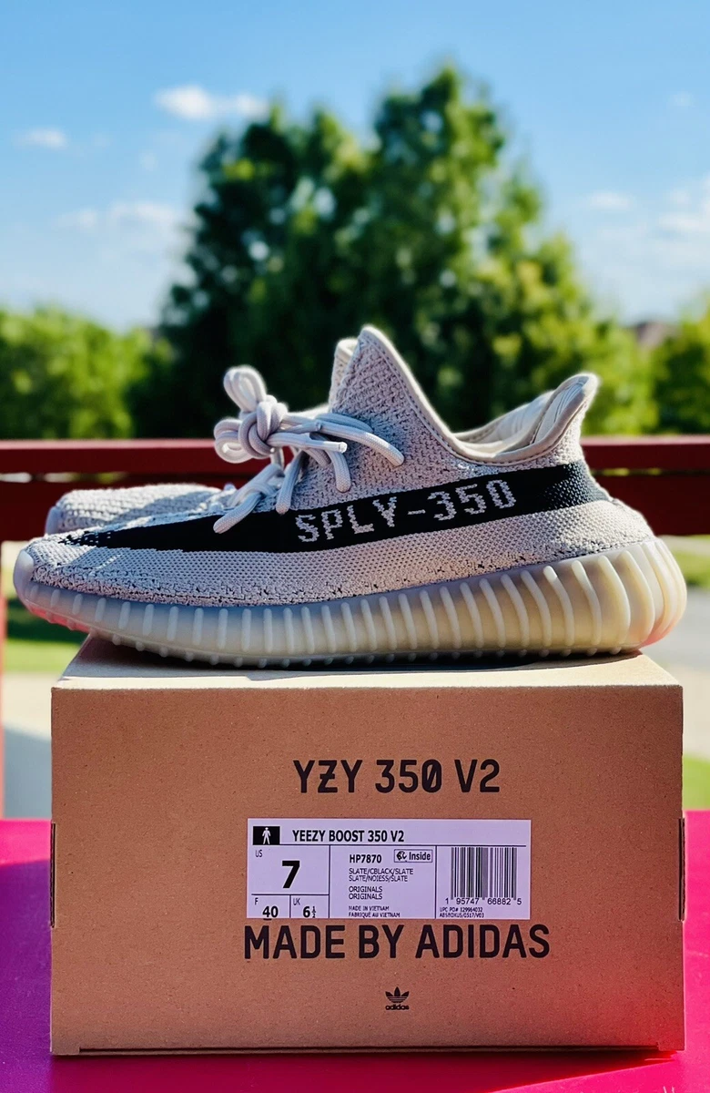 Adidas Yeezy Boost 350 V2 Slate Size 7 / Women 8.5 Slide Foam Grey Gray 500  700 | eBay