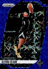 ALYSHA CLARK 2024 Panini Prizm WNBA Blue Velocity Prizm #101 Las Vegas Aces