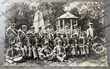 probably Antique RPPC Le Sueur Minnesota MWA Band Camp 656 Real Photo Postcard