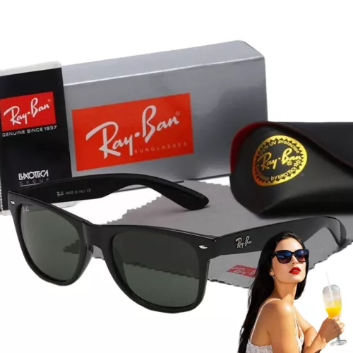 New Ray Ban Sunglasses Rectangular Polarized Sunglasses Black Frame UV Blocking - Bild 4 von 31