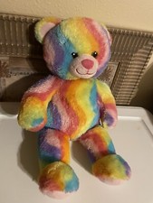 Build A Bear Workshop 17" Rainbow Tie Dye Teddy Plush Stuffed Animal