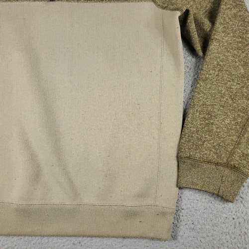 Abercrombie Fitch Sweater Mens Medium Brown 1/4 Zip Up Pullover Sweatshirt - Picture 5 of 10
