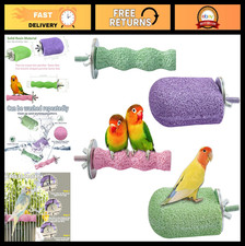 4PCS Bird Beak Grinding Stones - Parakeet  Cockatiel Cage Perch Chewing Toys