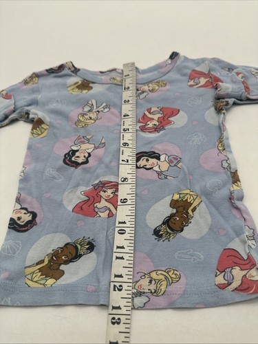 Disney Princess Long Sleeve Youth Girl 4T Aop Blue ..#28029 - Picture 4 of 6