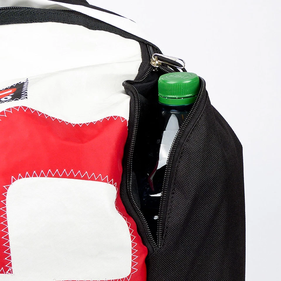 Regatta Rucksack, recycling -Segeltuch, Zahl Rot, zwei Außentaschen - Bild 4 von 4