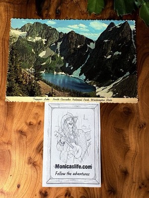 Washington State Trapper Mountain Cascade Pass Northwest Vtg Postcard
