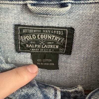 Polo Country Men's Ralph Lauren James Denim Jean Jacket Made In