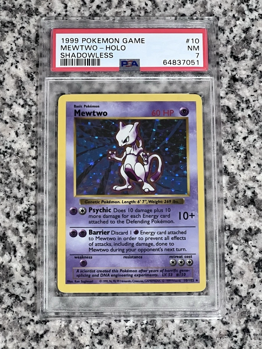 Mewtwo Pokémon TCG Shadowless Individual Collectible Card Game