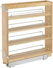 Rev-A-Shelf 448-BC-5C Wood Classics 5"W Pull Out Base Cabinet - Maple
