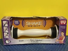 Shake Weight 2.5 Pound Dumbbell White Black New in Box