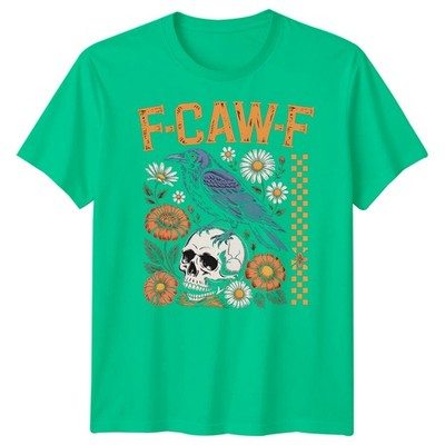 F-CAW-F Lustiges T-Shirt Krähe Rabe Meme Sarkastisch Gothic Halloween Erwachsene Kinder #10